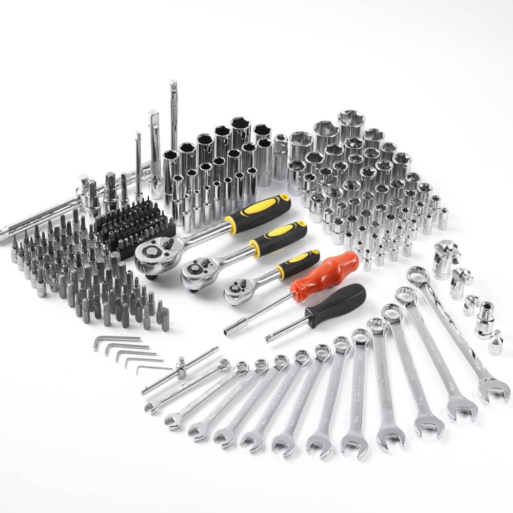 ชุดบ็อกซ์ DELTON รุ่น DKT-216PCS 1/4 , 3/8 , 1/2 นิ้ว แพ็ก 216 ชิ้น